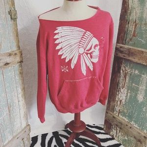 Rouge American Apparel oversized sweatshirt